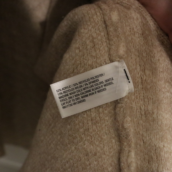 A New Day Women's XXL Beige Sweater Overcoat - Picture 5 of 7